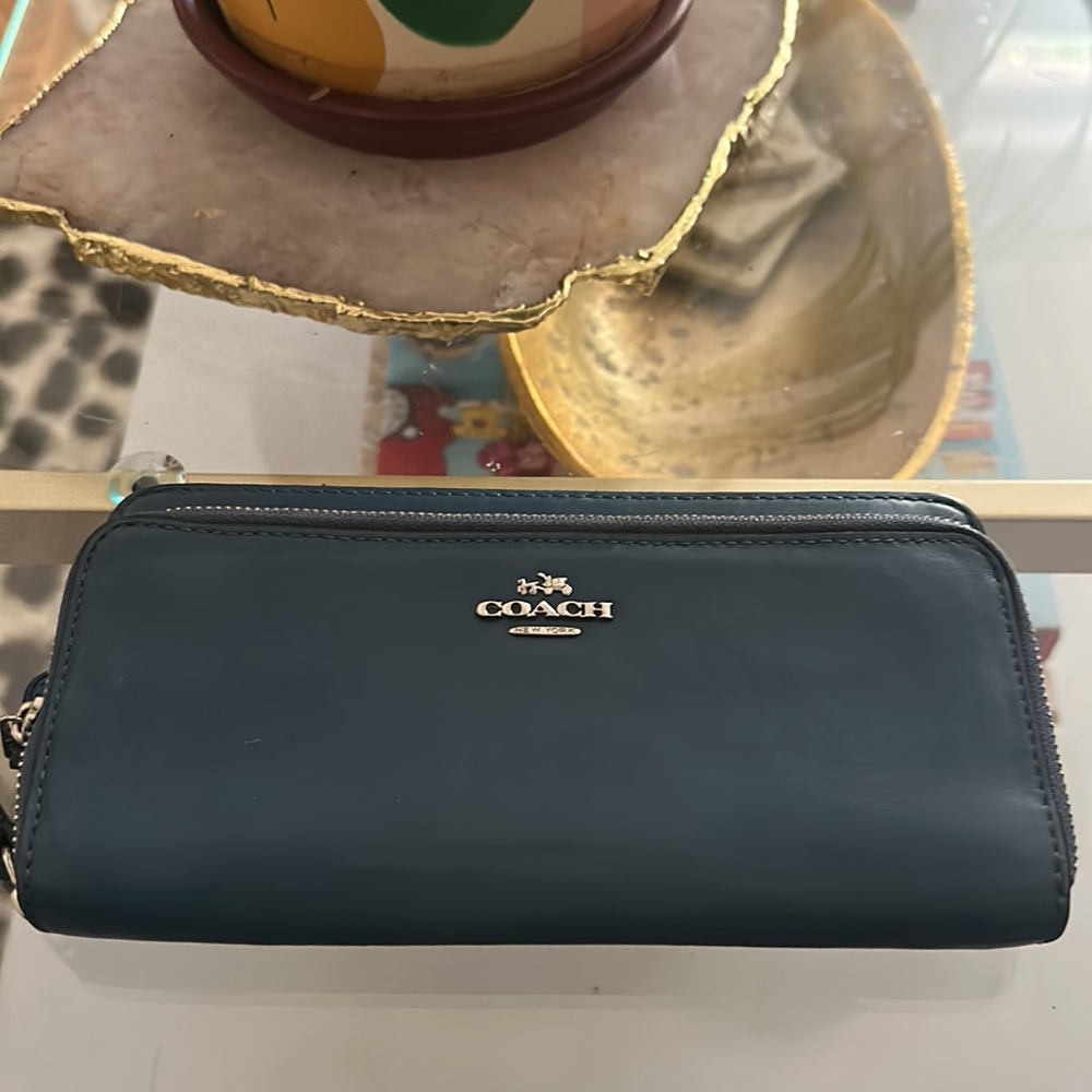 Coach vintage blue wallet